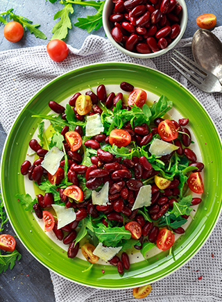 Hariyali rajma salad